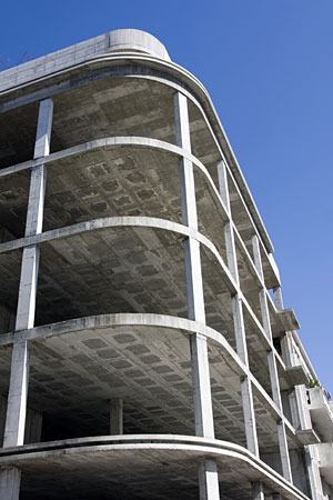 concrete parking structure frame